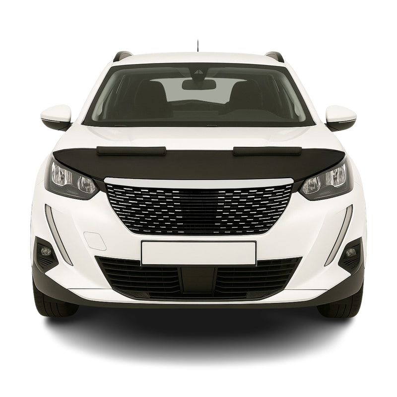 Haubenbra Steinschlagschutz Bonnet Bra für Peugeot 2008 2019-2025 Schwarz Halb