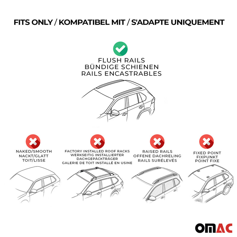 Menabo Dachträger für Daihatsu Terios III F800 2017-2025 Aluminium Silber 2 tlg