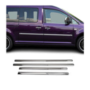 Seitentürleiste Türleisten Türschutzleisten für VW Caddy 2003-2015 Edelstahl 4x
