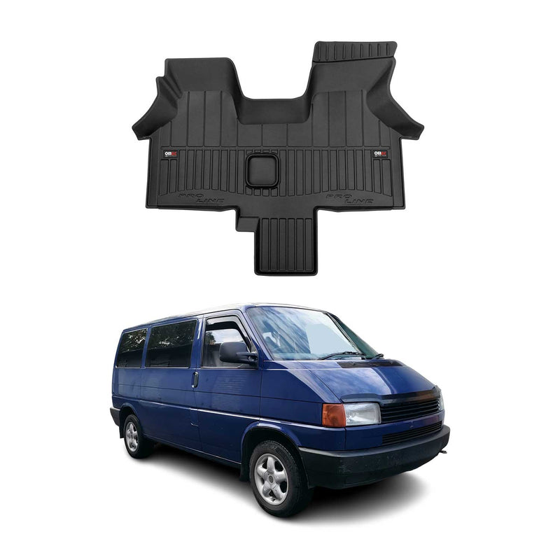 OMAC Gummi Fußmatten für VW Transporter T4 1990-2003 Premium Gummi Schwarz 1tlg