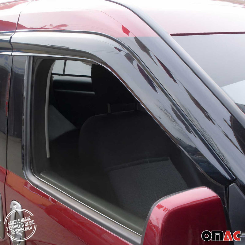 4x Windabweiser Regenabweiser für Ford Tourneo Courier 2014-2024 Acryl Dunkel