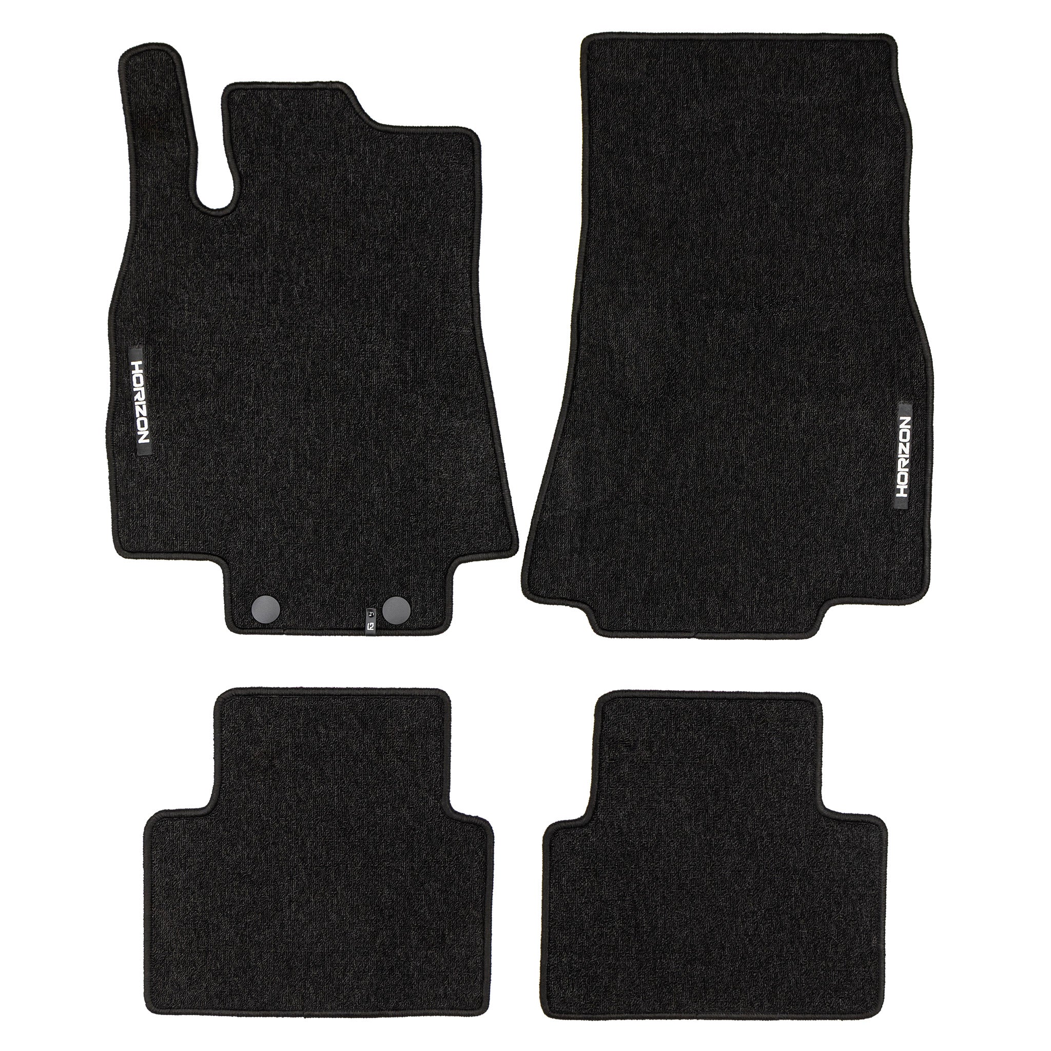 Velours Fußmatten für Mercedes-Benz A-Klasse W169 2004-2012 Schwarz 4 teile