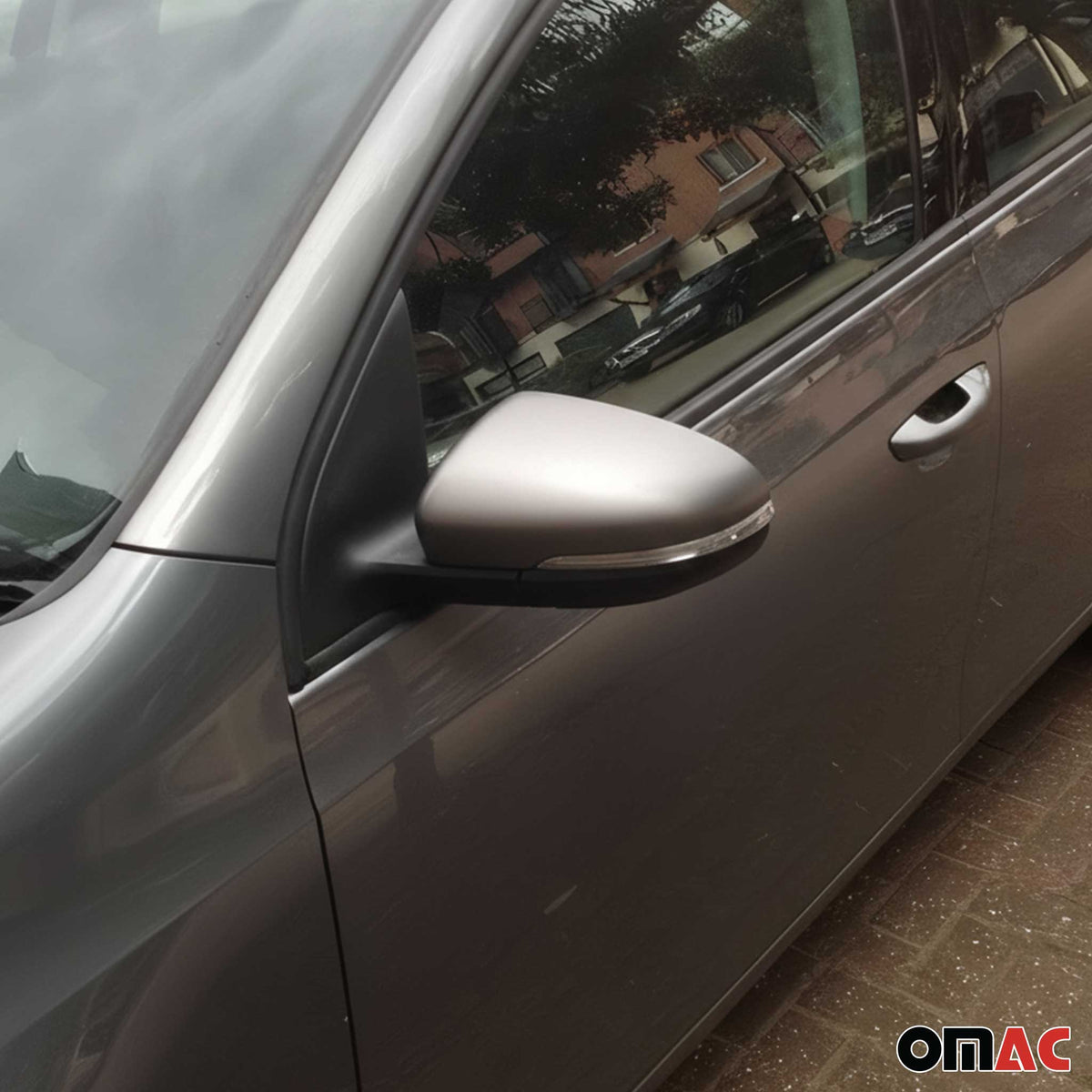 Spiegelkappen Spiegelabdeckung für VW Golf 2008-2012 Edelstahl Matt 2tlg
