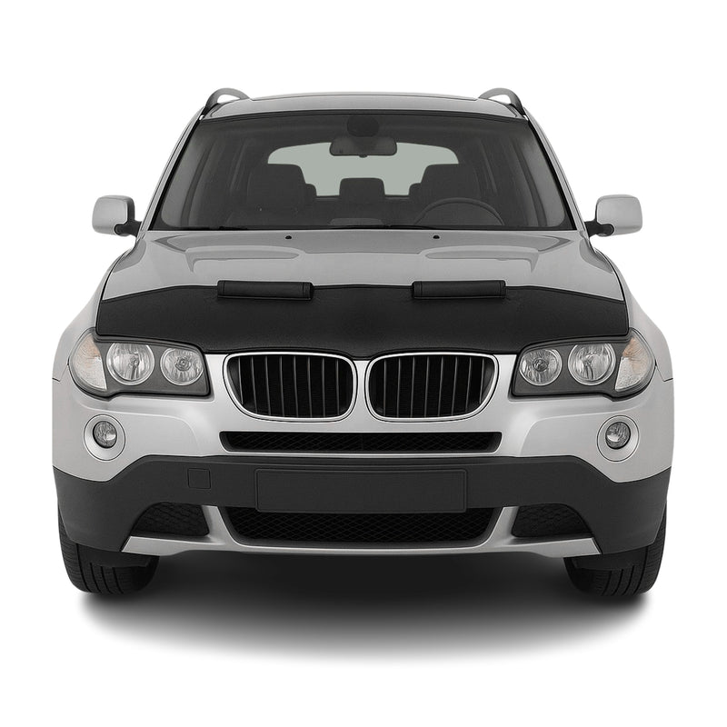 Haubenbra Steinschlagschutz Bonnet Bra für BMW X1 E83 2003-2010 Schwarz Halb