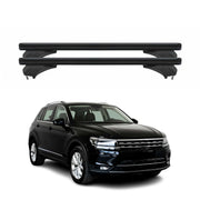 Menabo Dachträger Grundtäger für VW Tiguan Cross 2014-2024 Aluminium Schwarz 2x