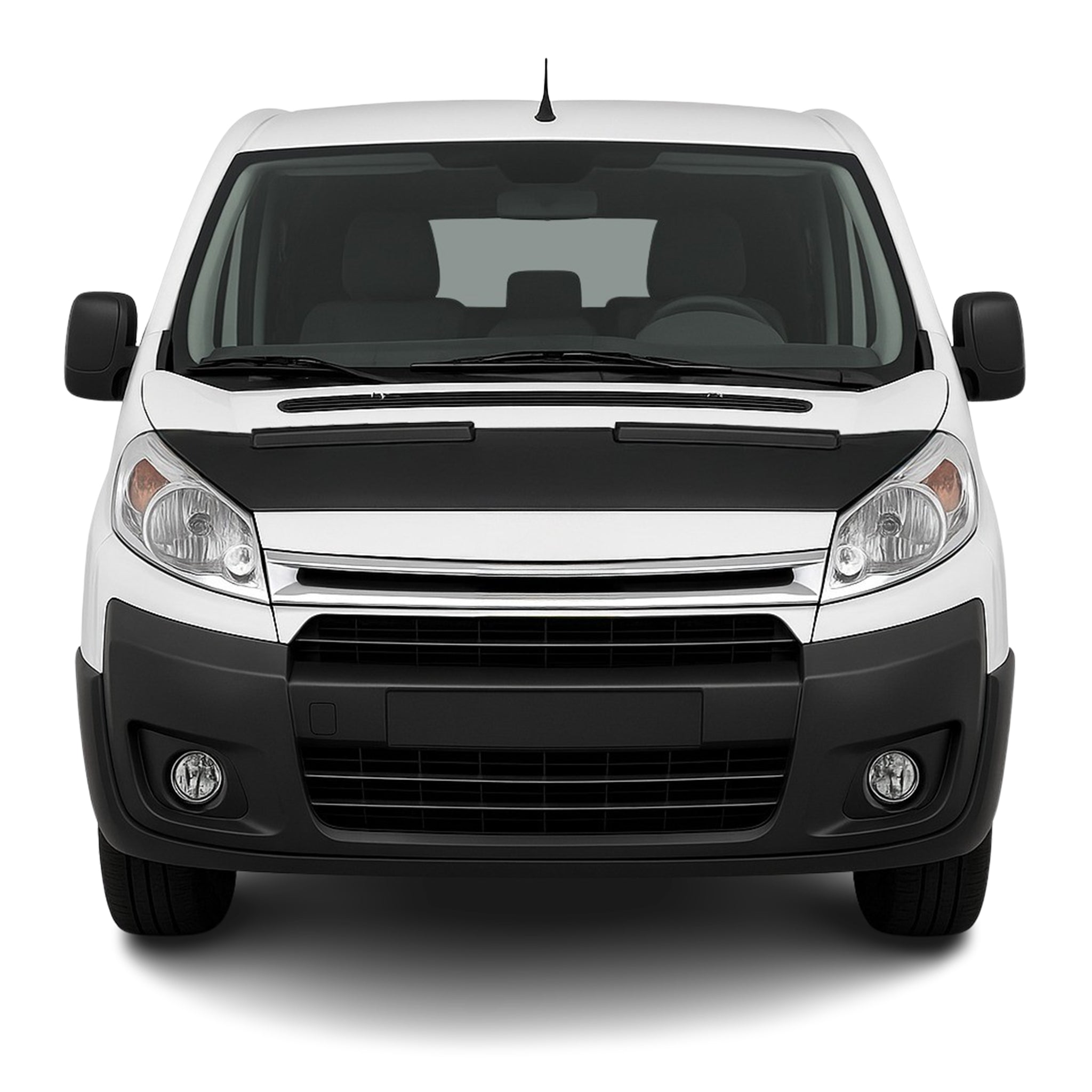 Haubenbra Steinschlagschutz Bonnet Bra für Citroen Jumpy 2007-2017 Schwarz Halb
