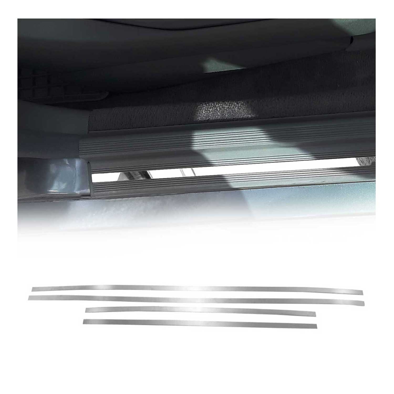 Einstiegsleisten Türschweller für Mercedes W201 1982-1993 Edelstahl Chrom 4tlg