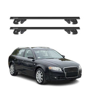 Dachträger Grundtäger für Audi A4 B7 Avant 2004-2008 Alu 90kg TÜV Schwarz 2tlg