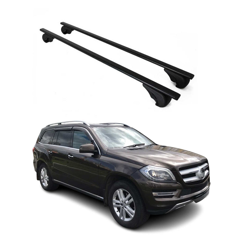 Dachträger Grundtäger für Mercedes GL Klasse X166 2013-2016 75kg Metall Schwarz