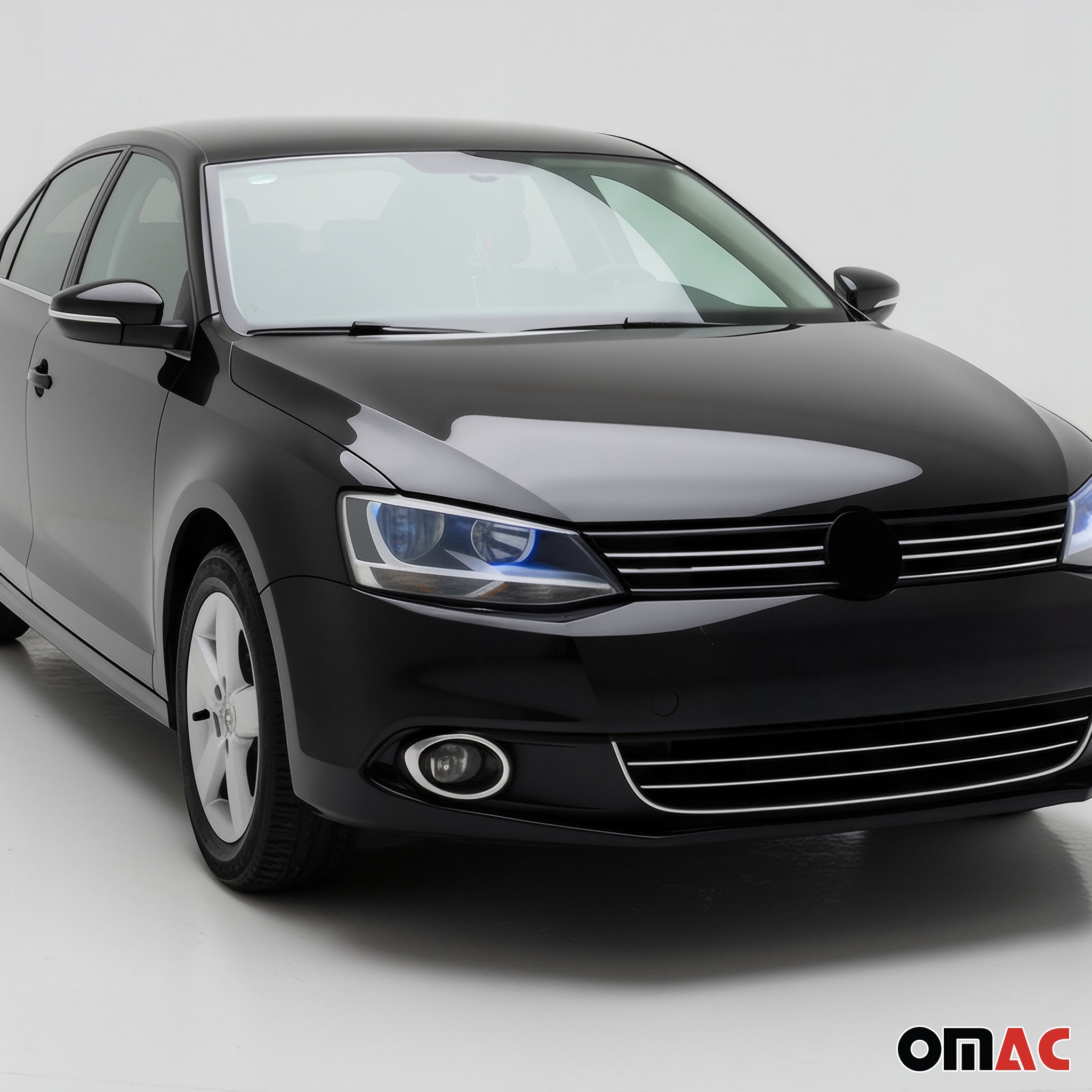Nebelscheinwerfer Rahmen Umrandung für VW Jetta 2010-2014 Edelstahl Chrom 2tlg