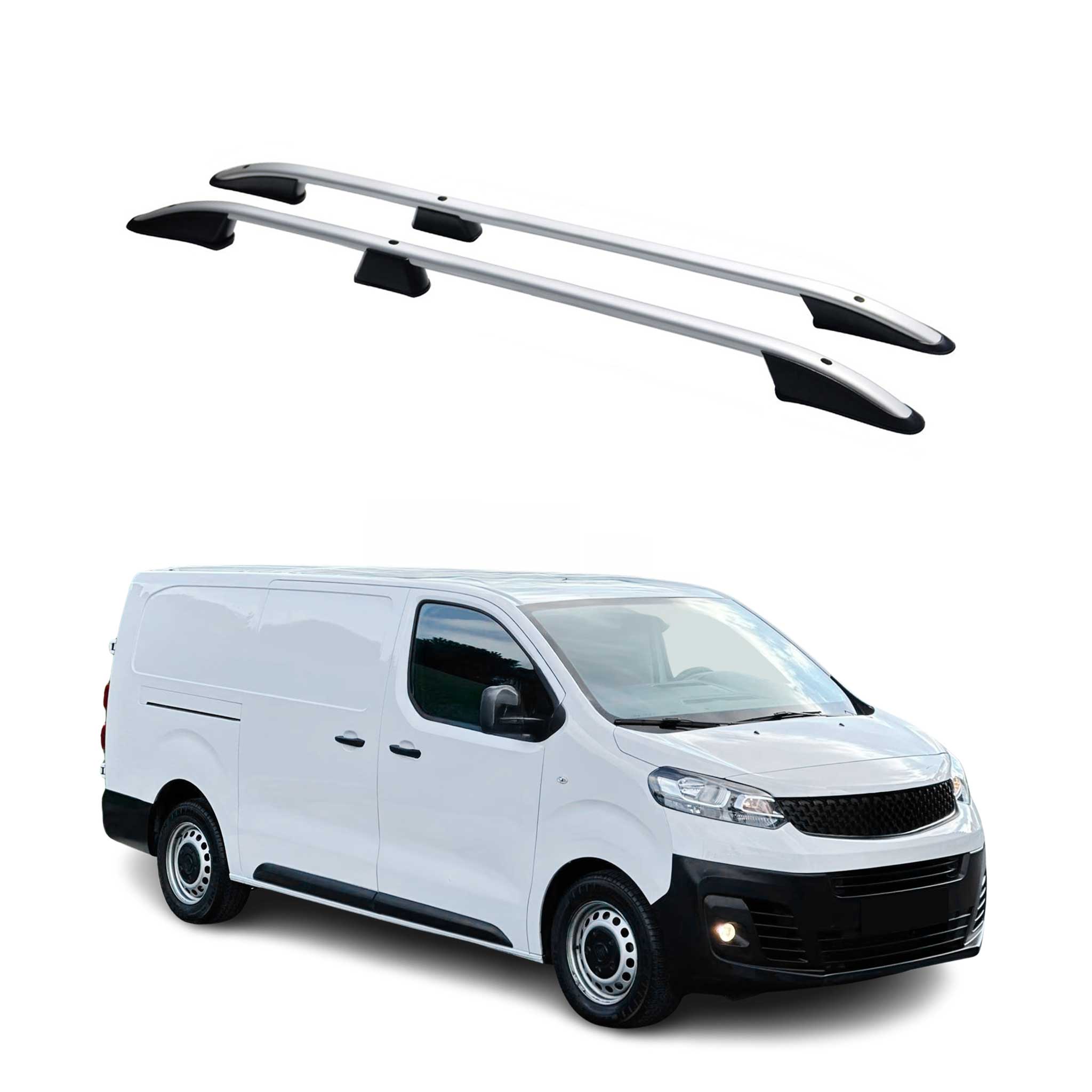 Dachreling für Fiat Scudo Peugeot Expert Citroen Jumpy 2016-2026 L3 Alu Grau