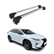 Dachträger Grundtäger für Lexus RX 450H 2016-2022 75kg Aluminium Silber 2 tlg