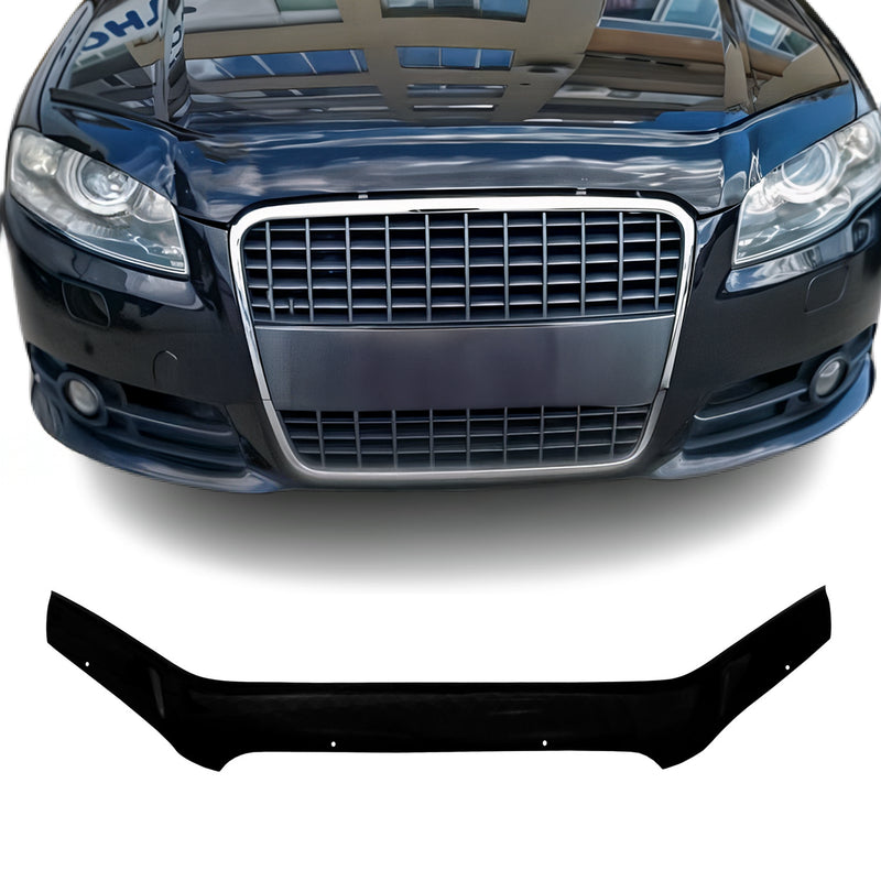 Motorhaube Deflektor Insekten Steinschlagschutz für Audi A4 B7 2004-2009 Dunkel