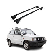 Dachträger Grundträger für Fiat Panda I Schrägheck 1980-2003 Stahl Schwarz 2tlg