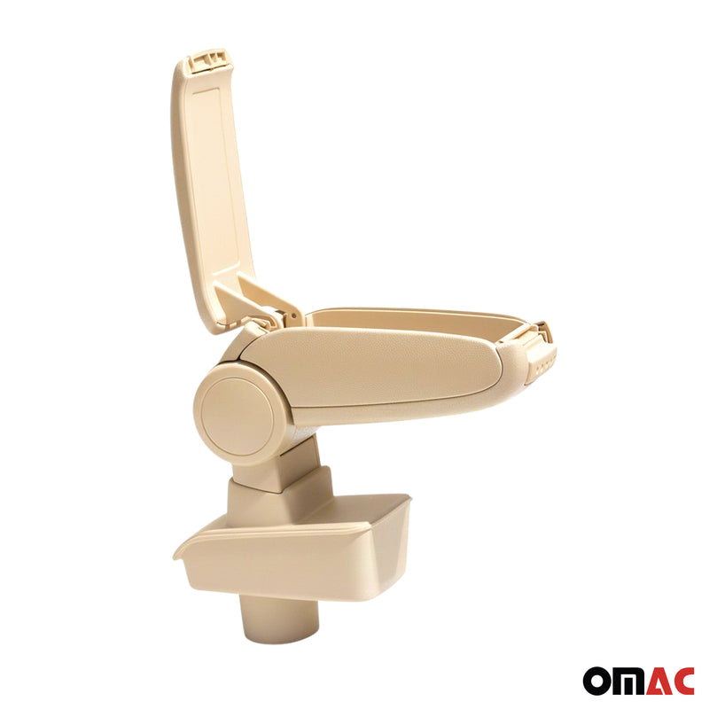 Mittelarmlehne Armlehne Mittelkonsole für Ford Fiesta 6 2008-2017 PU-Leder Beige