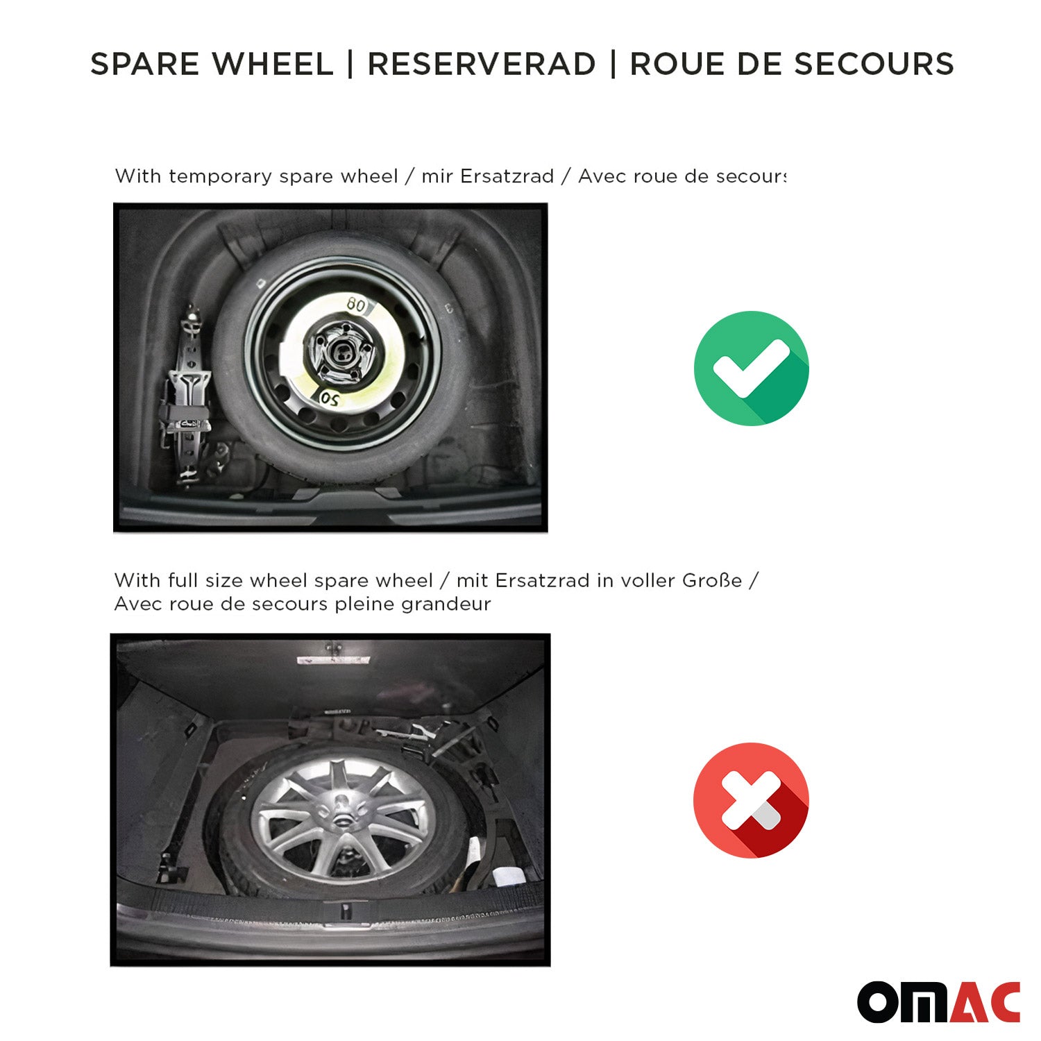 OMAC Gummi Kofferraumwanne für BMW 7er Lang G12 2015-2022 TPE Laderaumwanne