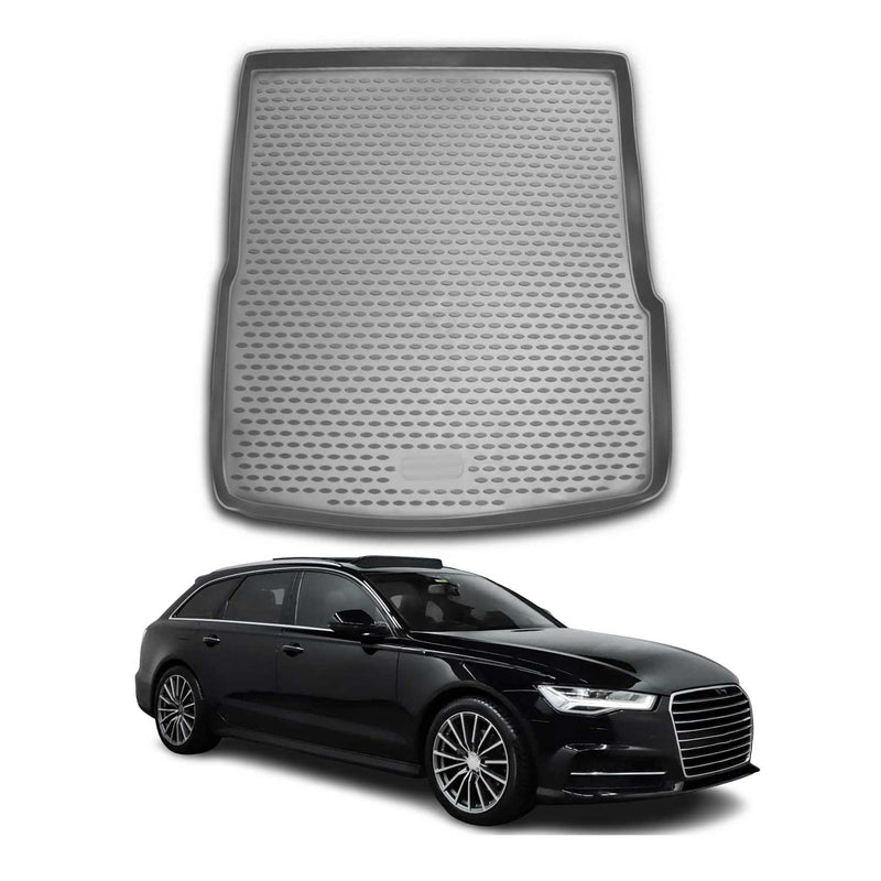 Kofferraummatte Kofferraumwanne für Audi A6 C7 Avant Allroad 2011-2018 Grau