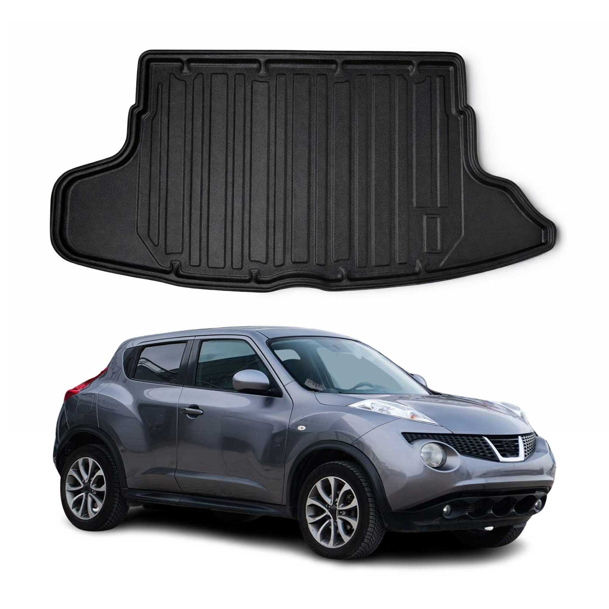 Kofferraumwanne Laderaumwanne für Nissan Juke 2011-2020 Gummi TPE Schwarz