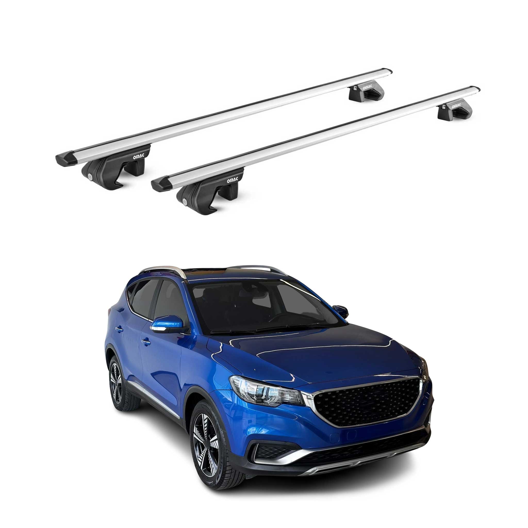 Dachträger Gepäckträger für MG ZS EV 2020-2026 Alu Silber 2 tlg ABE