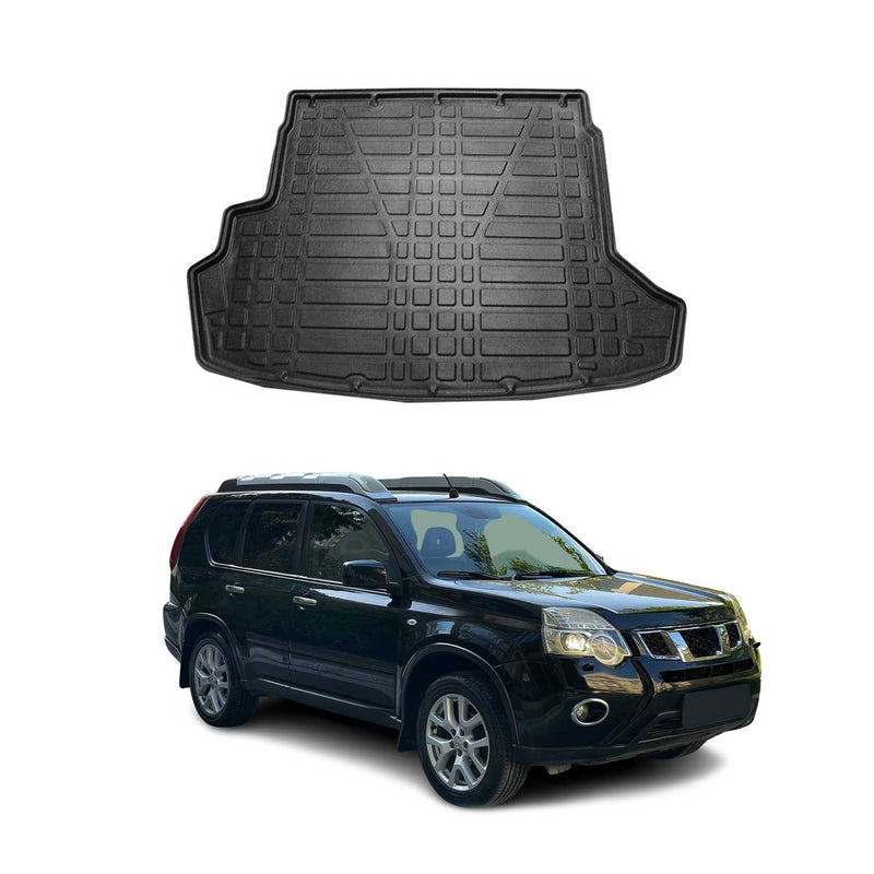 Kofferraumwanne Laderaumwanne für Nissan X-Trail 2007-2014 Gummi TPE Schwarz