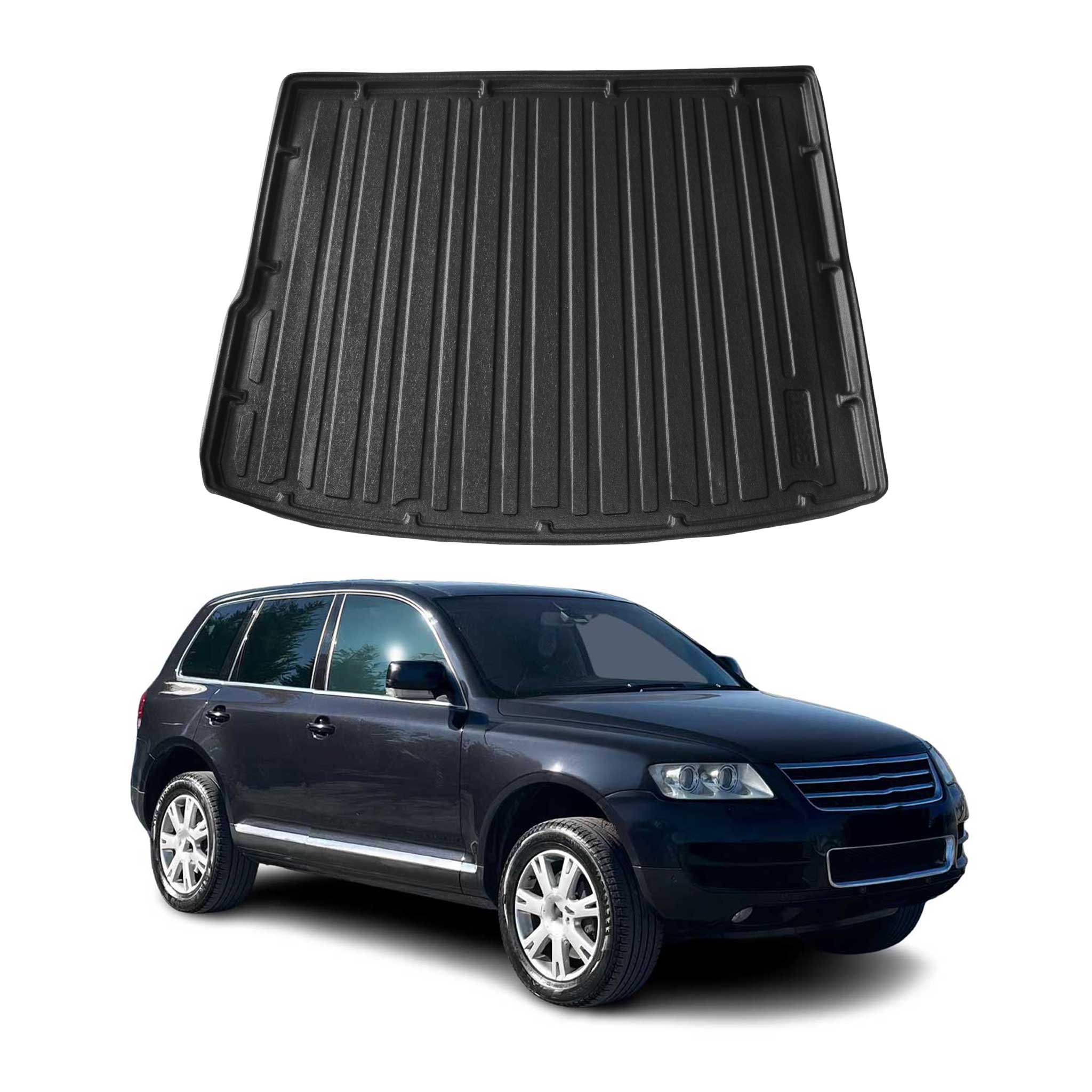 Kofferraumwanne Laderaumwanne für VW Touareg 2003-2007 Gummi TPE Schwarz