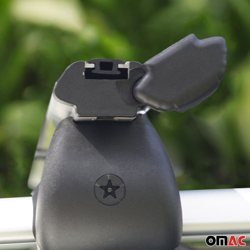 Dachträger für Fiat Sedici 2006-2015 Gepäckträger Grundträger Alu Schwarz 2x