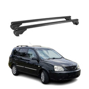 Dachträger für Kia Carens 2002-2006 Gepäckträger Grundträger Alu Schwarz 2x