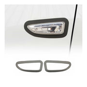 Blinkerrahmen Signalblende Seitenblinker für Opel Astra J 2010-2015 Chrom Dunkel