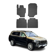 OMAC Gummi Fußmatten für Mercedes GLS Klasse X167 2020-2026 Automatte Schwarz 4x