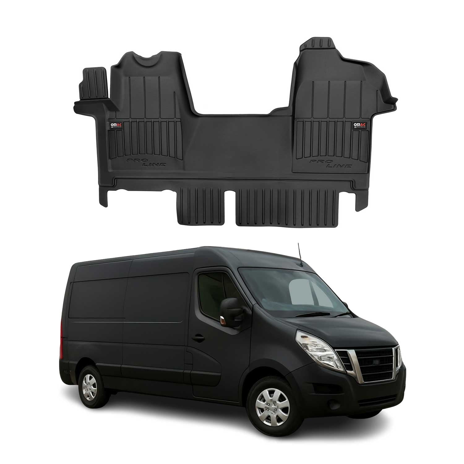 OMAC Gummi Fußmatten für Nissan NV400 2012-2022 Premium TPE Automatten 1tlg