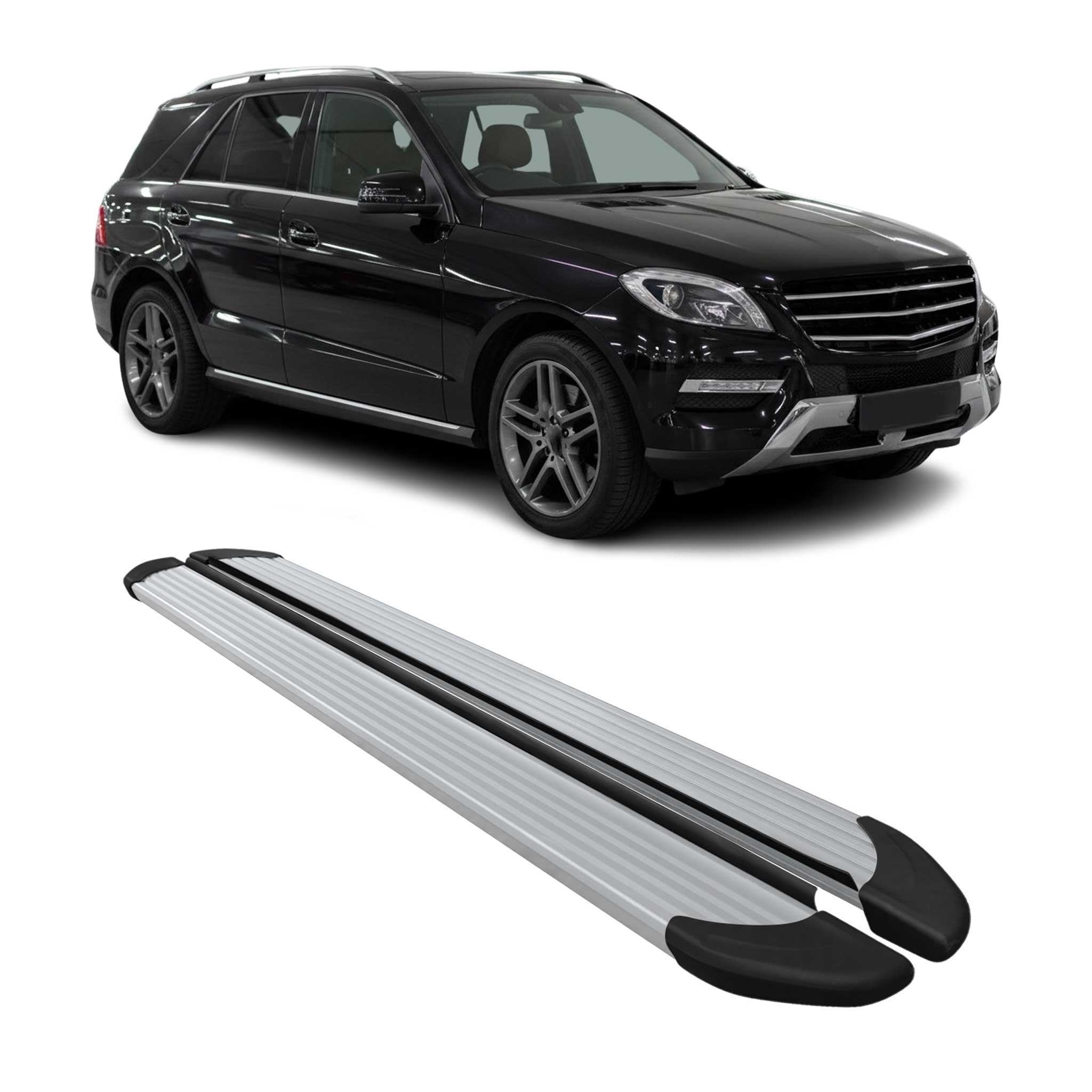 Seitenschweller Trittbretter Schweller für Mercedes M Klasse W166 2012-2019 Alu