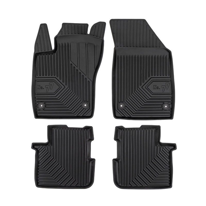 Fußmatten Gummimatten No.77 für Fiat Tipo Limo 2015-2025 TPE Schwarz 4 teile