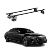 Menabo Dachträger Grundträger für Mercedes S Klasse W223 2021-2026 Stahl Schwarz