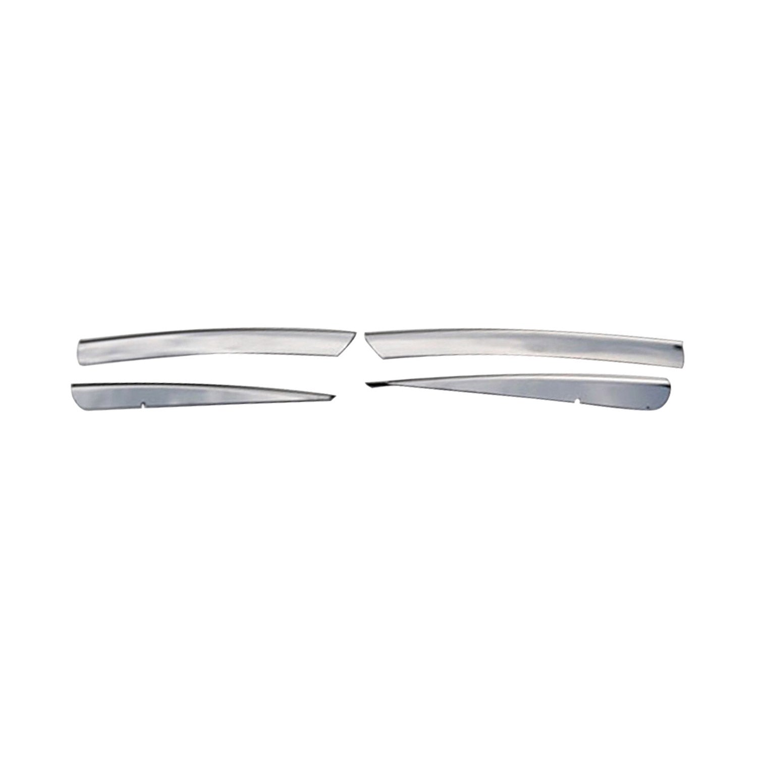 Kühlergrill Leisten Grillleisten für Renault Clio 2005-2013 Edelstahl Chrom 4x