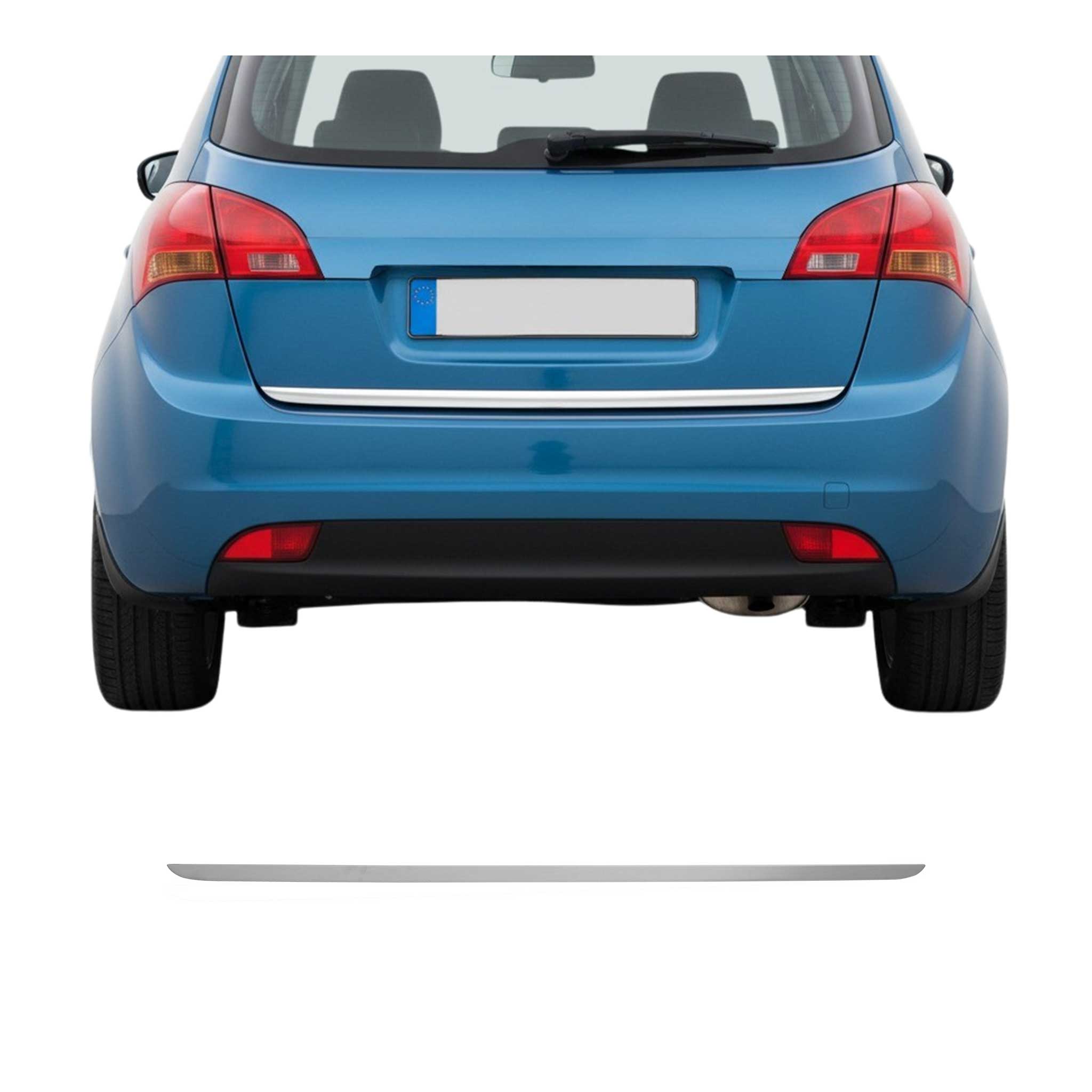 Kofferraumleiste Heckleiste für Kia Venga 2009-2019 Schrägheck Edelstahl Chrom