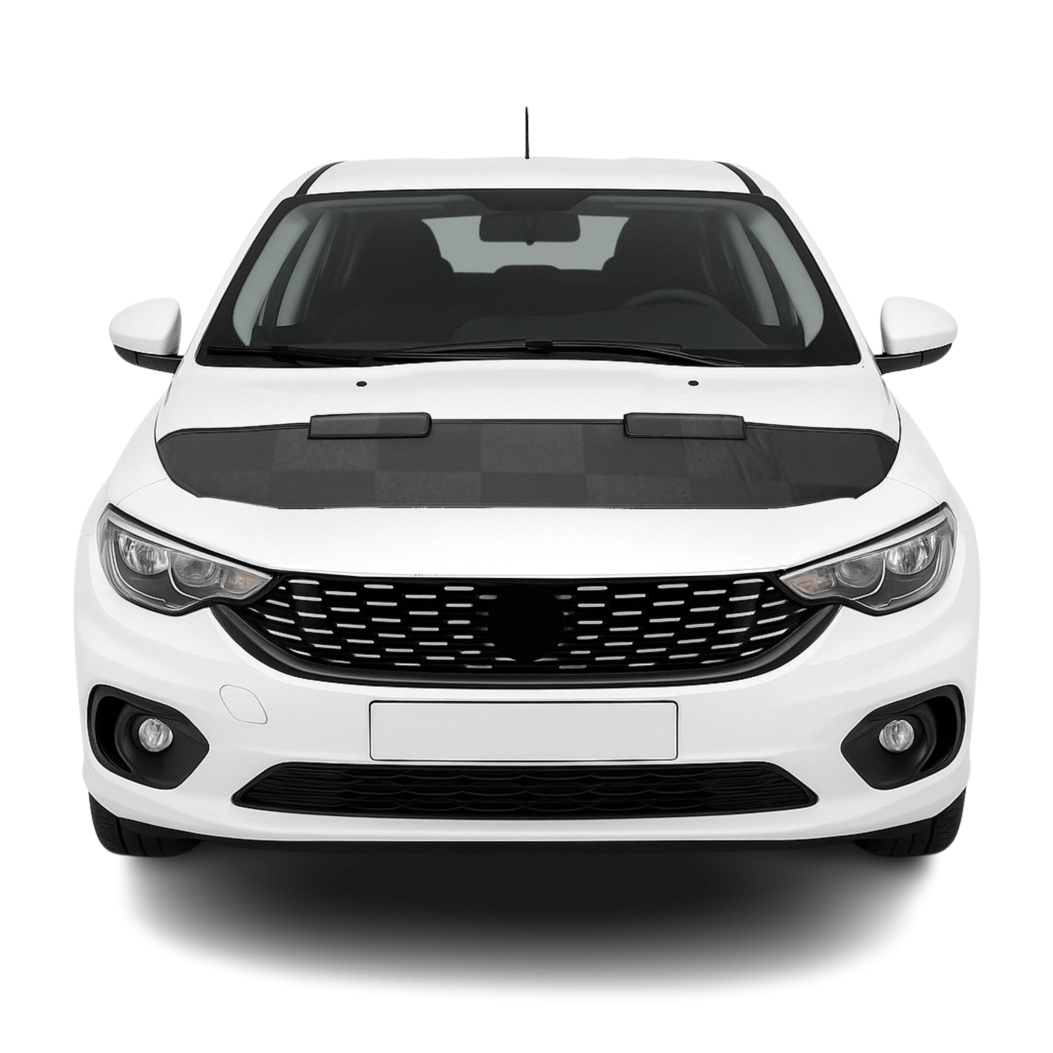 Haubenbra Steinschlagschutz Bonnet Bra für Fiat Tipo alle modelle 15-26 Schwarz