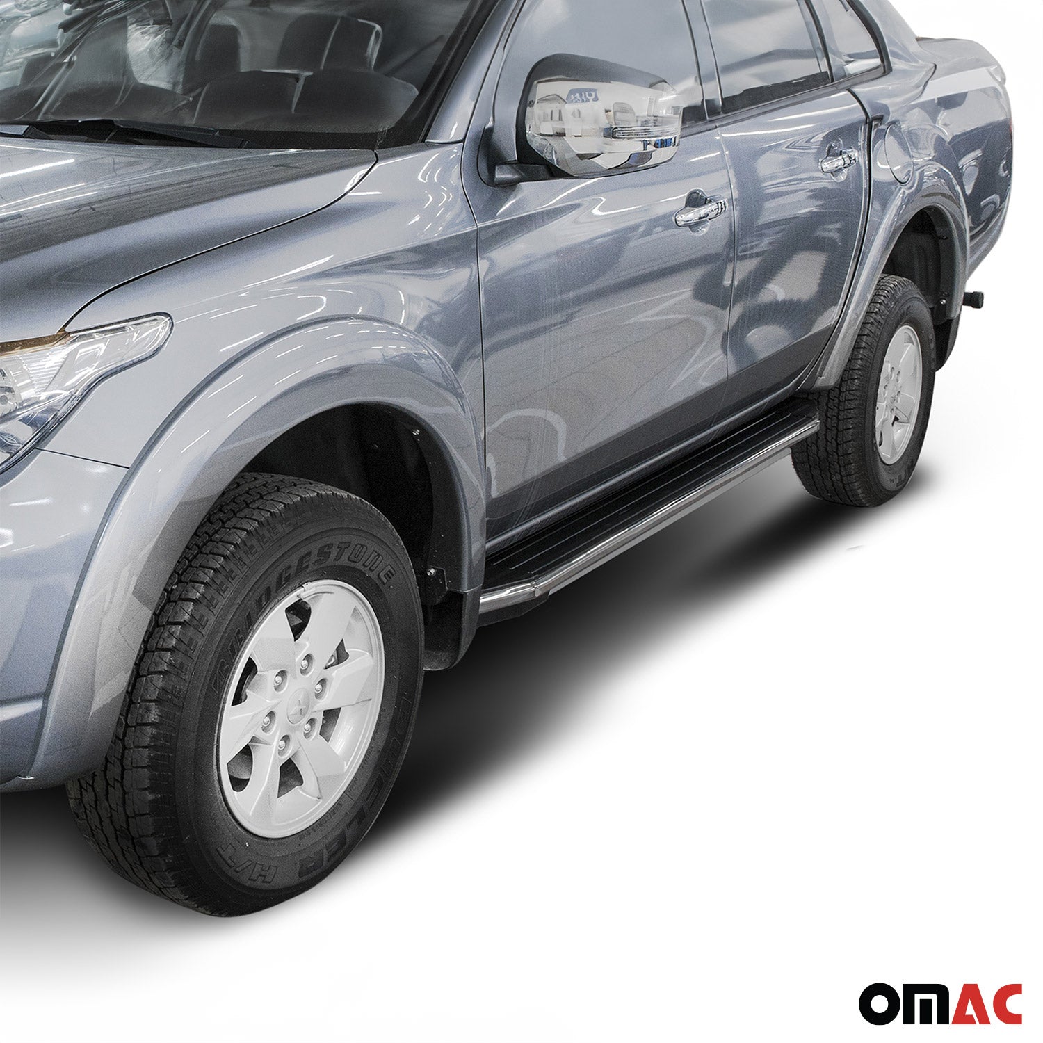 Trittbretter Seitenschweller für Nissan Navara II D40 2005-2014 Aluminium 2tlg