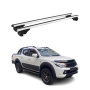 Dachträger Grundträger für Fiat Fullback 2016-2019 TÜV Aluminium Silber 2tlg
