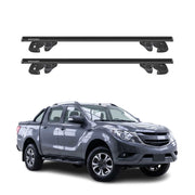 Dachträger Grundtäger für Mazda BT-50 2011-2020 Aluminium 90kg TÜV Schwarz 2tlg