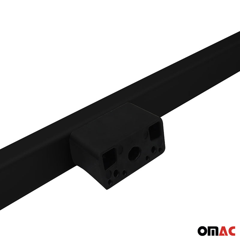 Dachreling Dachgepäckträger Relingträger für Fiat Panda 2012-2025 Alu Schwarz 2x