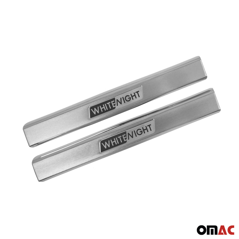 Door sill trims for VW T-Roc 2017-2025 stainless steel chrome 2x