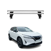 Menabo Dachträger Grundträger für Nissan Qashqai III J12 2021- Alu Grau 2tlg