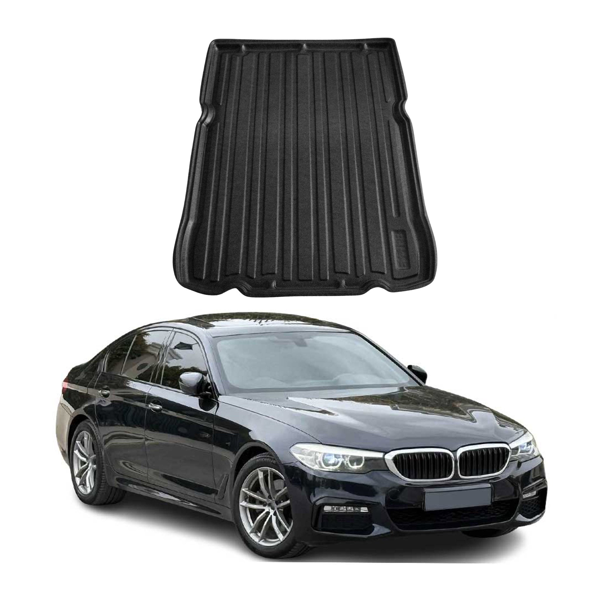 Kofferraumwanne Laderaumwanne für BMW 5er G30 2017-2024 Stufenheck Gummi TPE