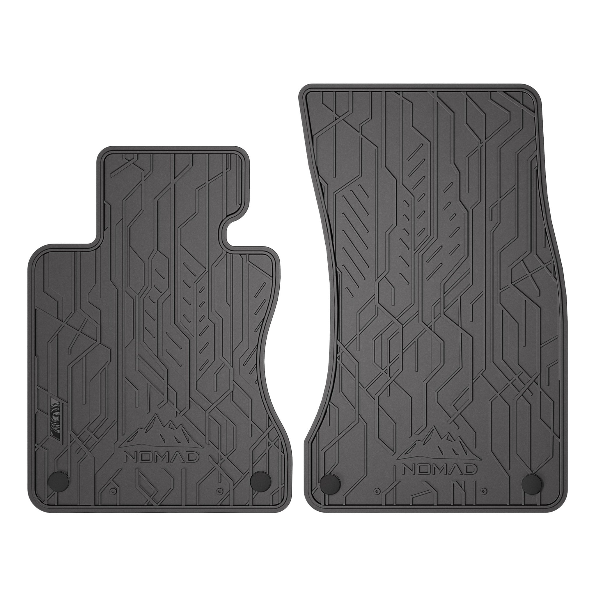 Fußmatten Gummimatten für BMW 5er E60 E61 2003-2010 1.Reihe Gummi Schwarz 2 tlg