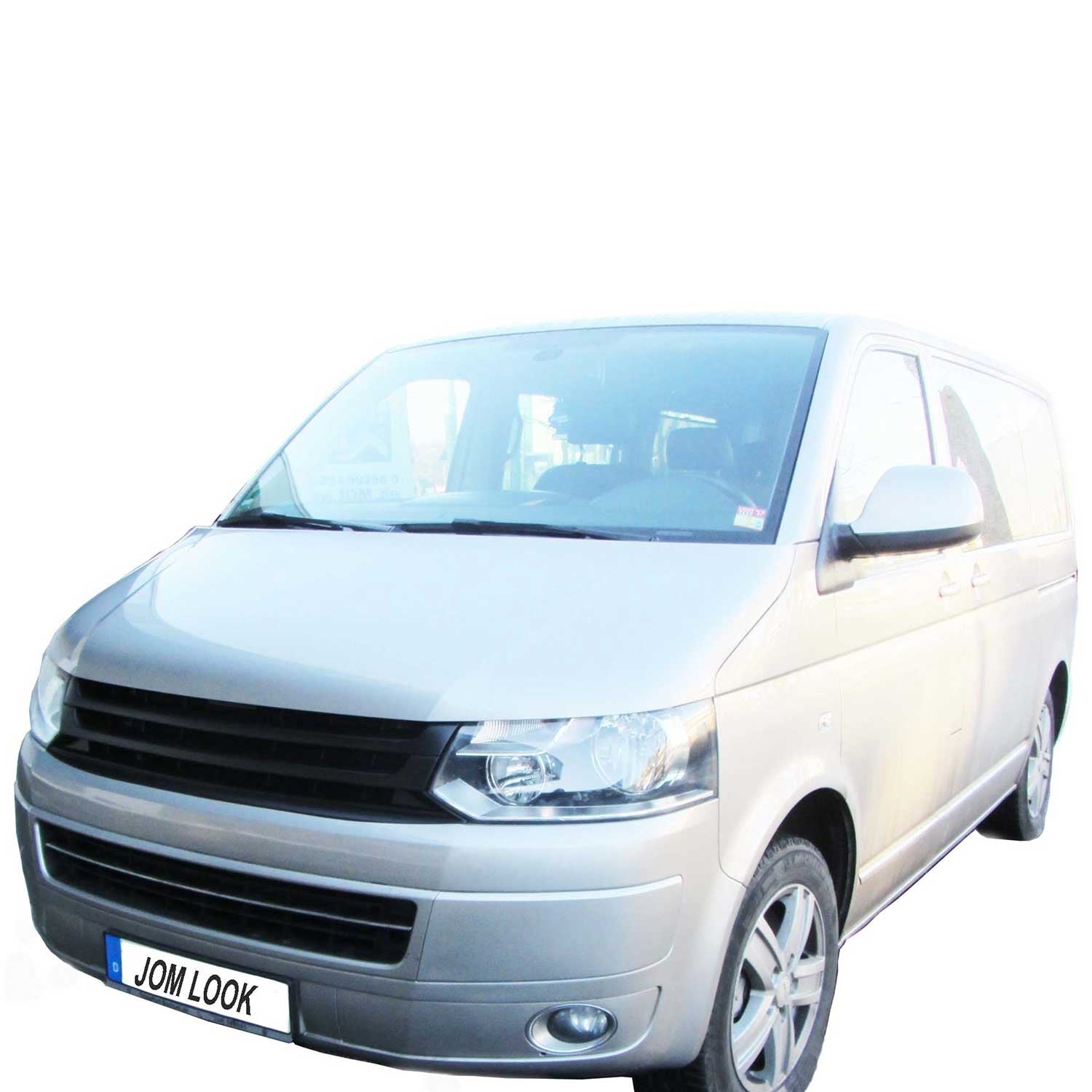 JOM Kühlergrill Kühlergitter für VW T5 Facelift 2009-2015 Schwarz 1tlg