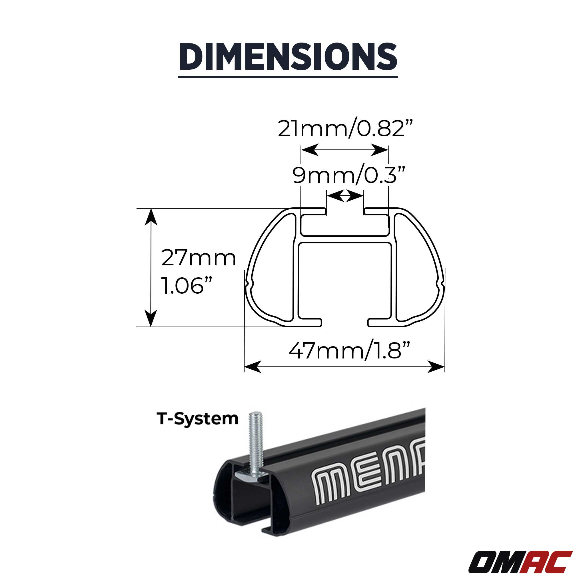 Dachträger Grundtäger für Chrysler Grand Voyager 2008-2015 Alu TÜV Schwarz 2tlg