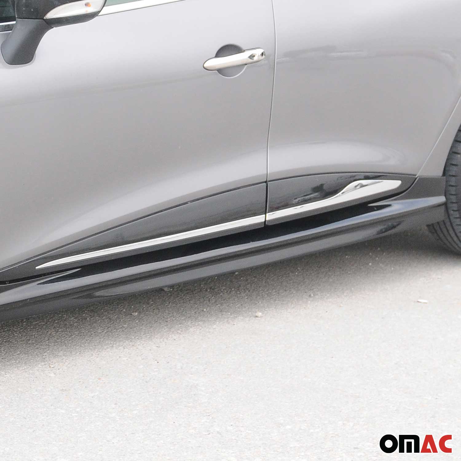 Seitenleiste Fensterleisten Edelstahl Chrom Satz für Renault Clio HB 2012-2019