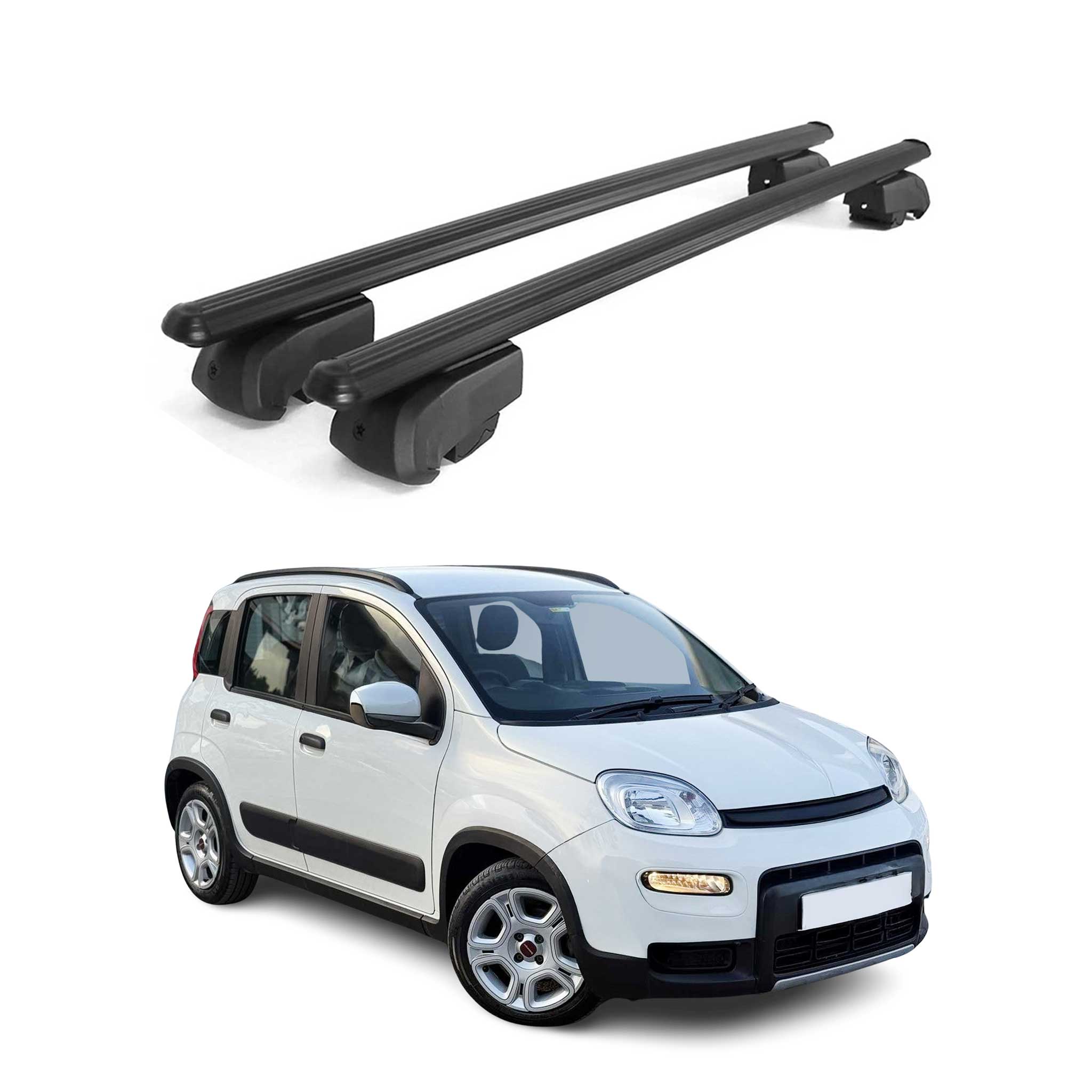 Dachträger Gepäckträger für Fiat Panda Cross Schrägheck 2012-2026 ABE 2x