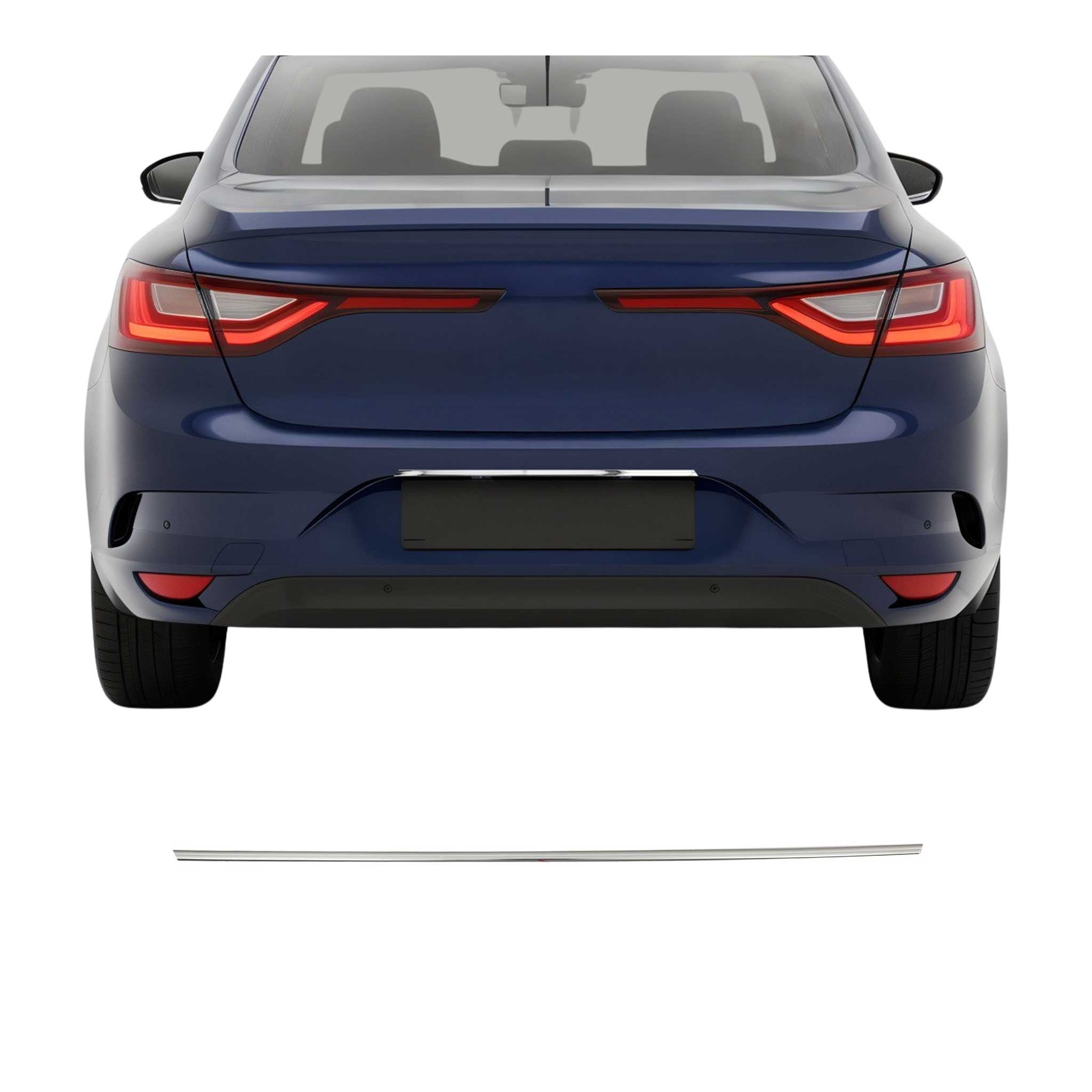 Heckklappe Kofferraumöffner Griff für Renault Megane 2016-2019 Edelstahl Chrom