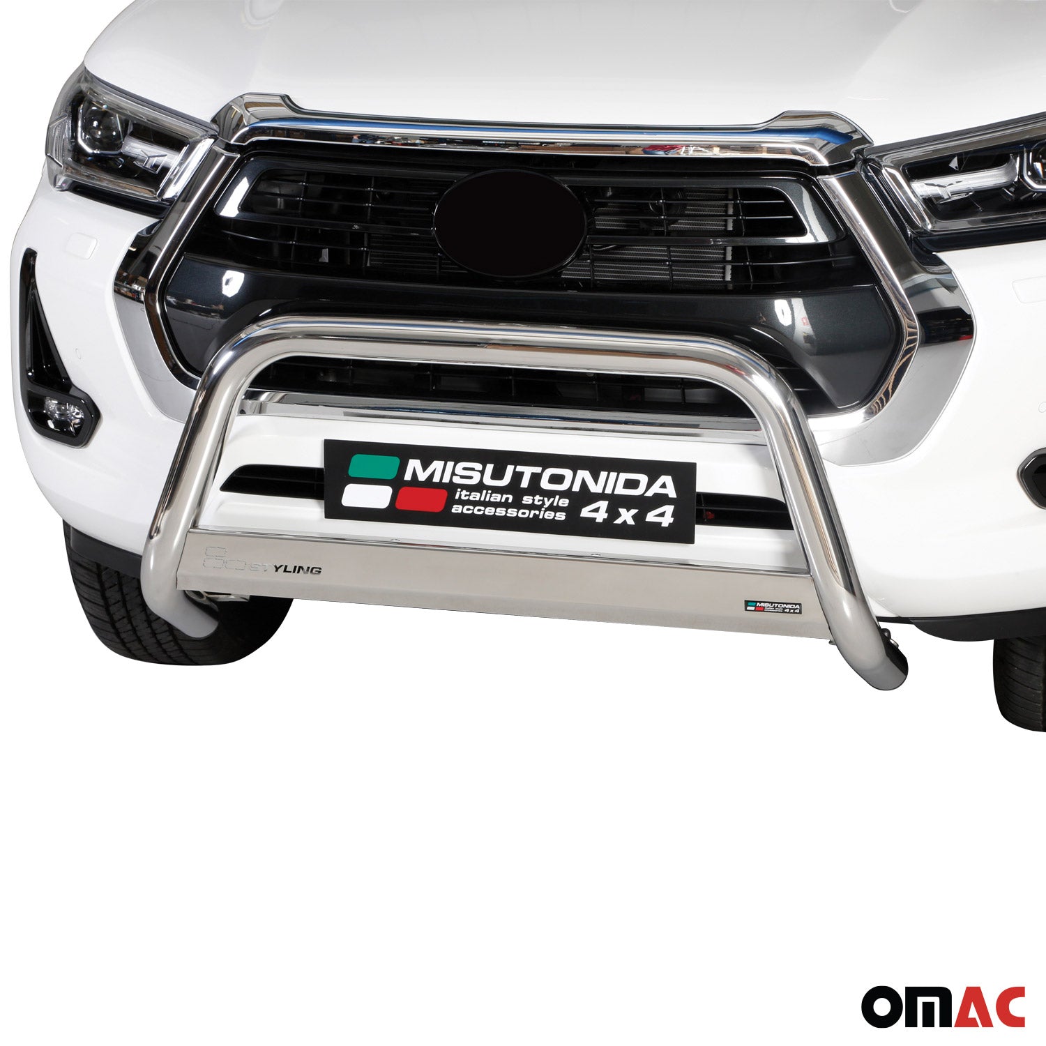 Frontbügel Frontschutzbügel für Toyota Hilux 2021-2026 ø63mm Stahl Silber Schutz